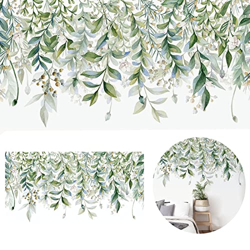 Leaf Wall Stickers String Of Leaf (Green, One Size)