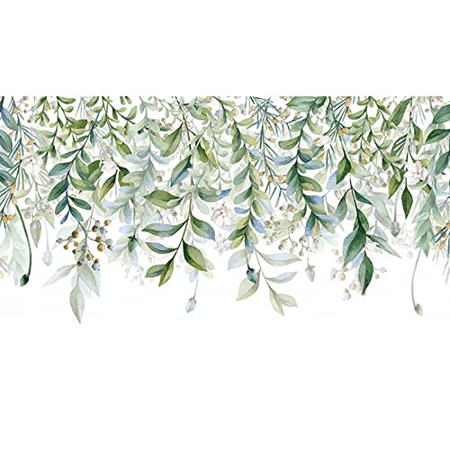 Leaf Wall Stickers String Of Leaf (Green, One Size)