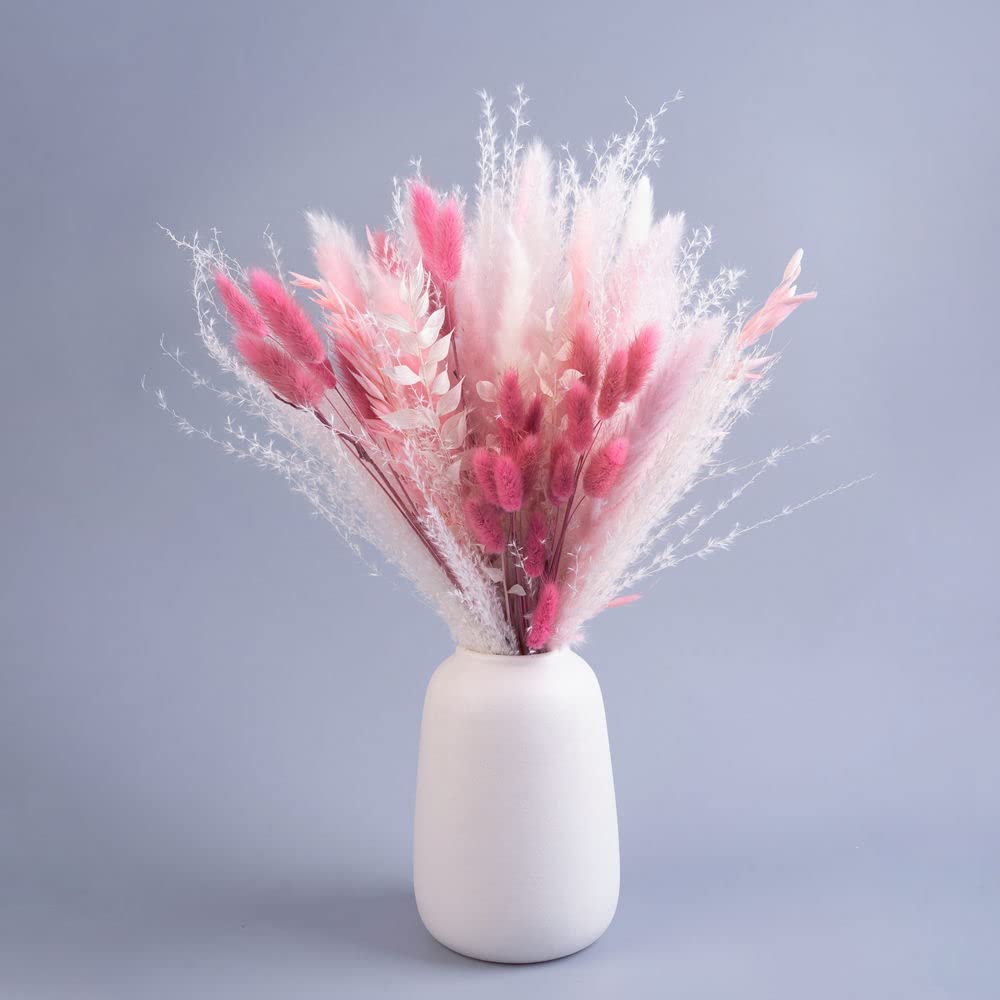 Natural Dried Pampas Grass Bouquet,Boho Home Decor Bouquet