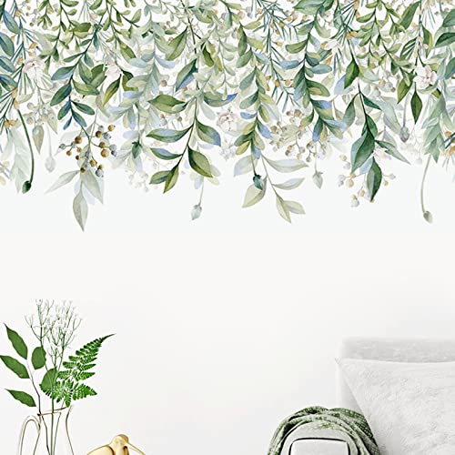 Leaf Wall Stickers String Of Leaf (Green, One Size)