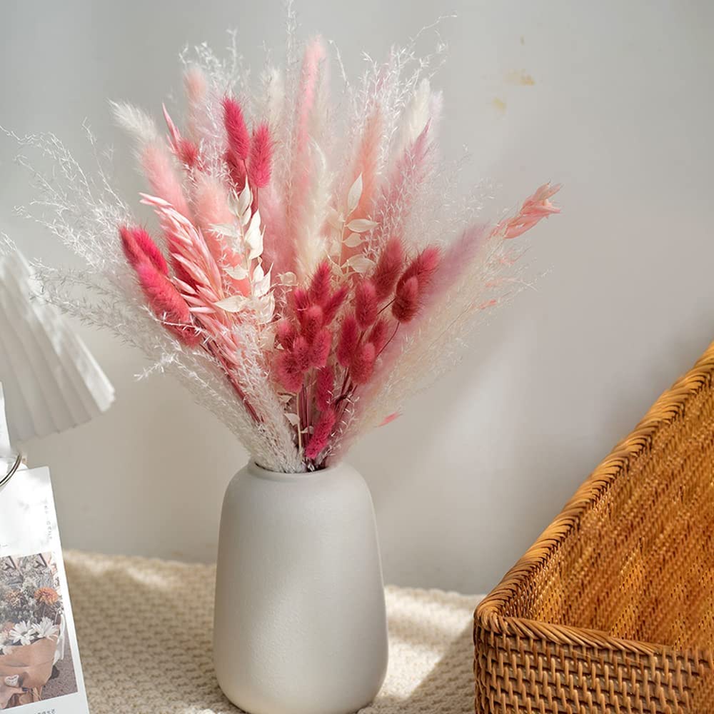 Natural Dried Pampas Grass Bouquet,Boho Home Decor Bouquet