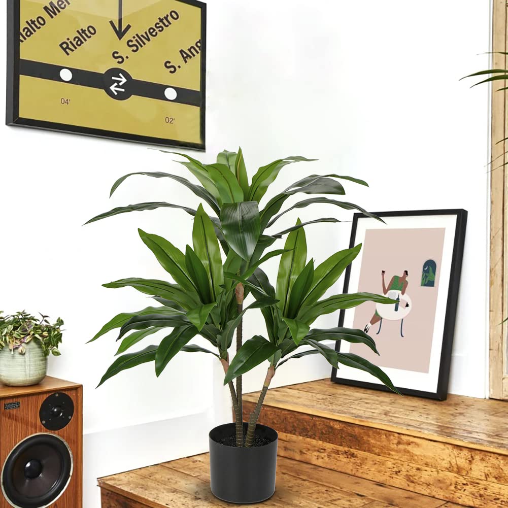 Artificial Dracaena Fragrans Tall Artificial plants (90cm)