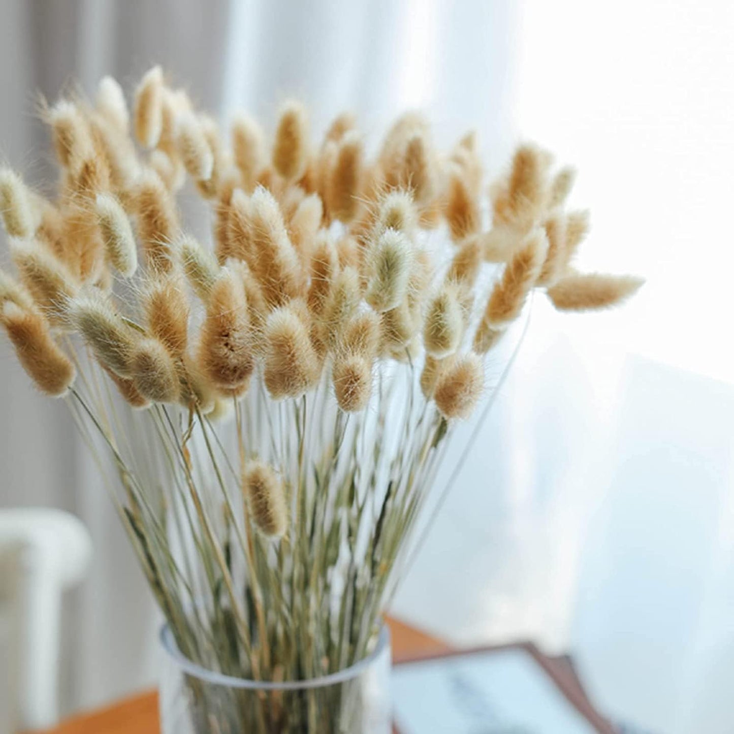 200PCS Bunny Tails Dried Flowers, 13inch Natural Rabbit Tail Grass