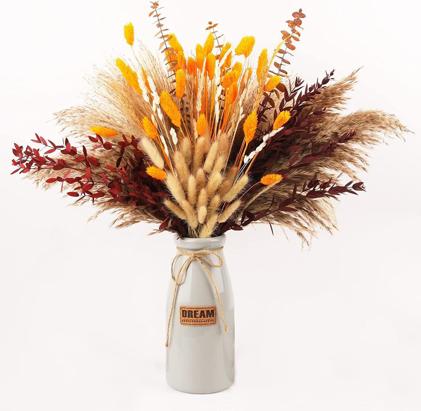 73 PCS Dried Pampas Grass Bouquet, Boho Table Decor,