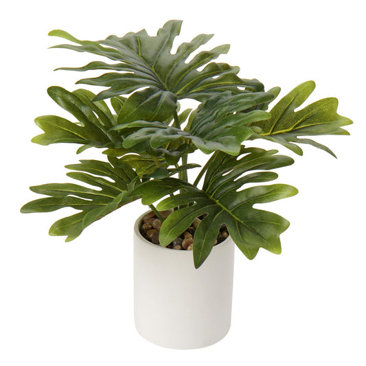 12.5" Artificial Plants Fake Plants Home Décor Tropical Faux Monstera