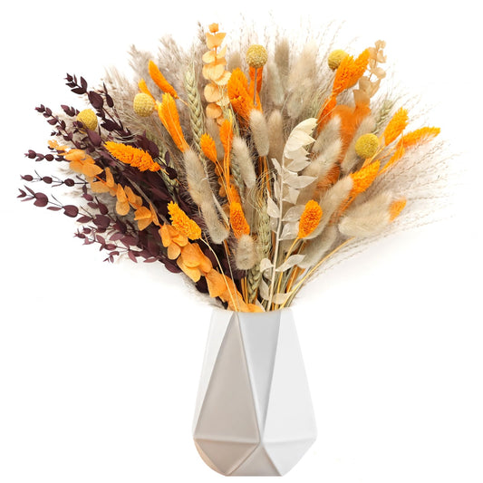 105 PCS Fall Decor Autumn Decorations for Home Decor Fluffy Dried Flower Bouquet