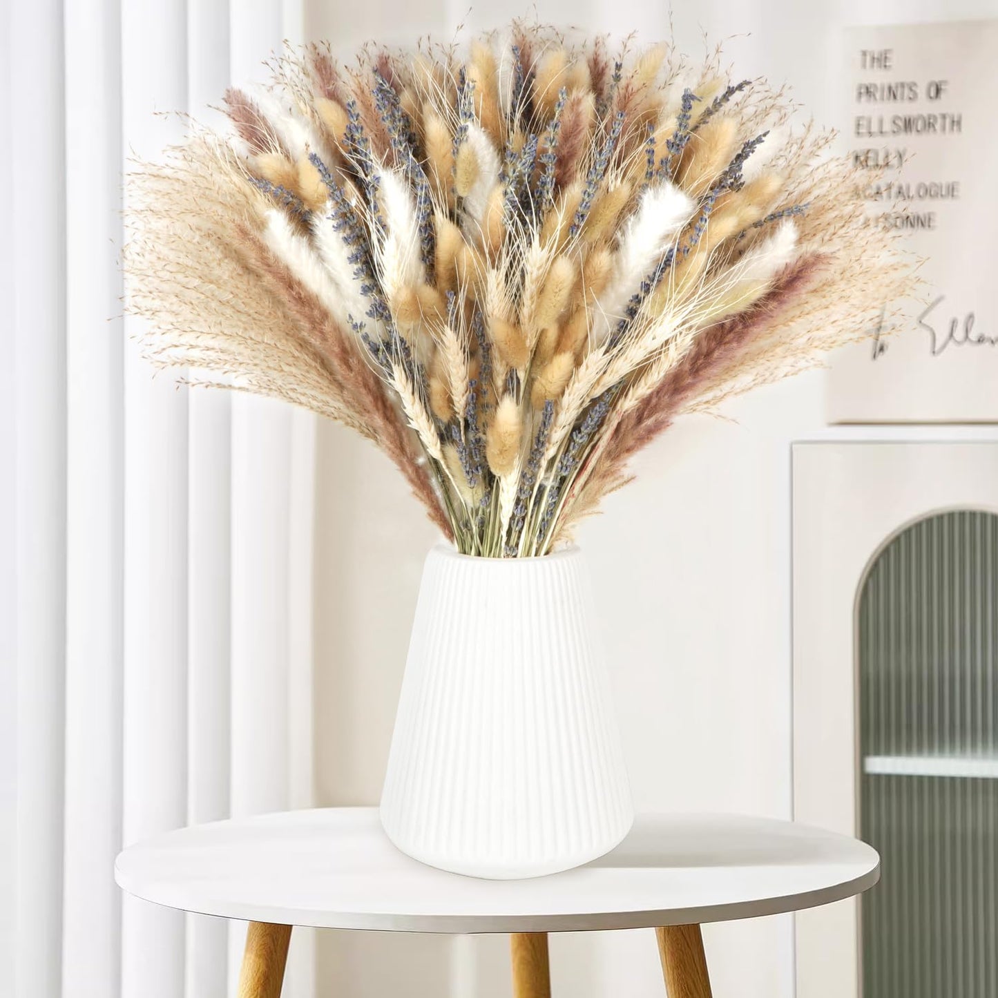 200PCS Natural Pampas Grass Decor Bouquet Reed Grass Bouquet