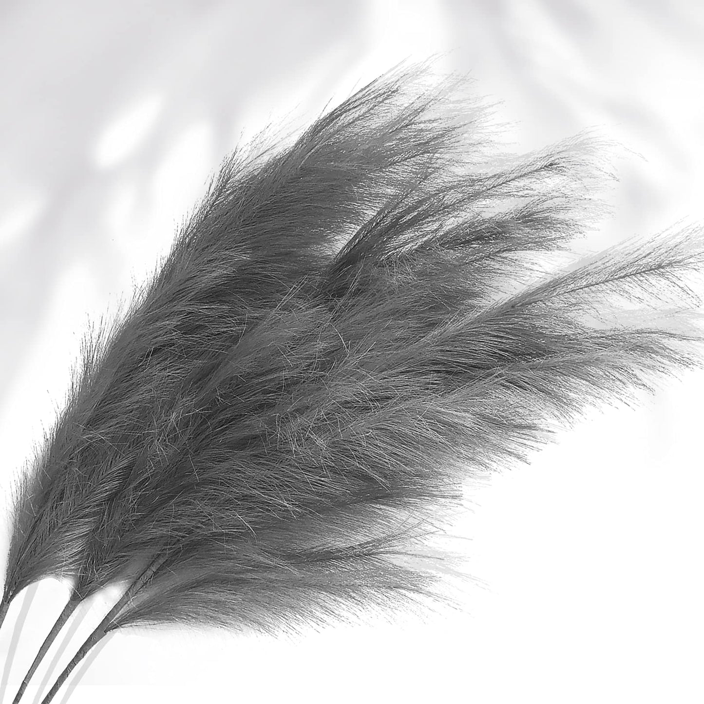 Faux Pampas Grass Large, Artificial Grey Pampas Grass Decor