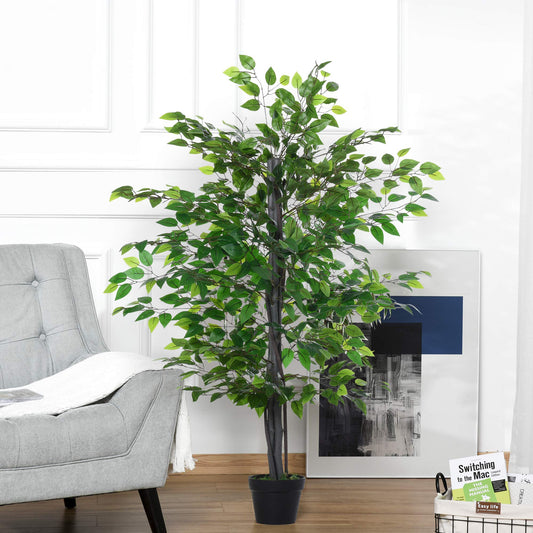 145cm Artificial Banyan Plant Faux Decorative Tree