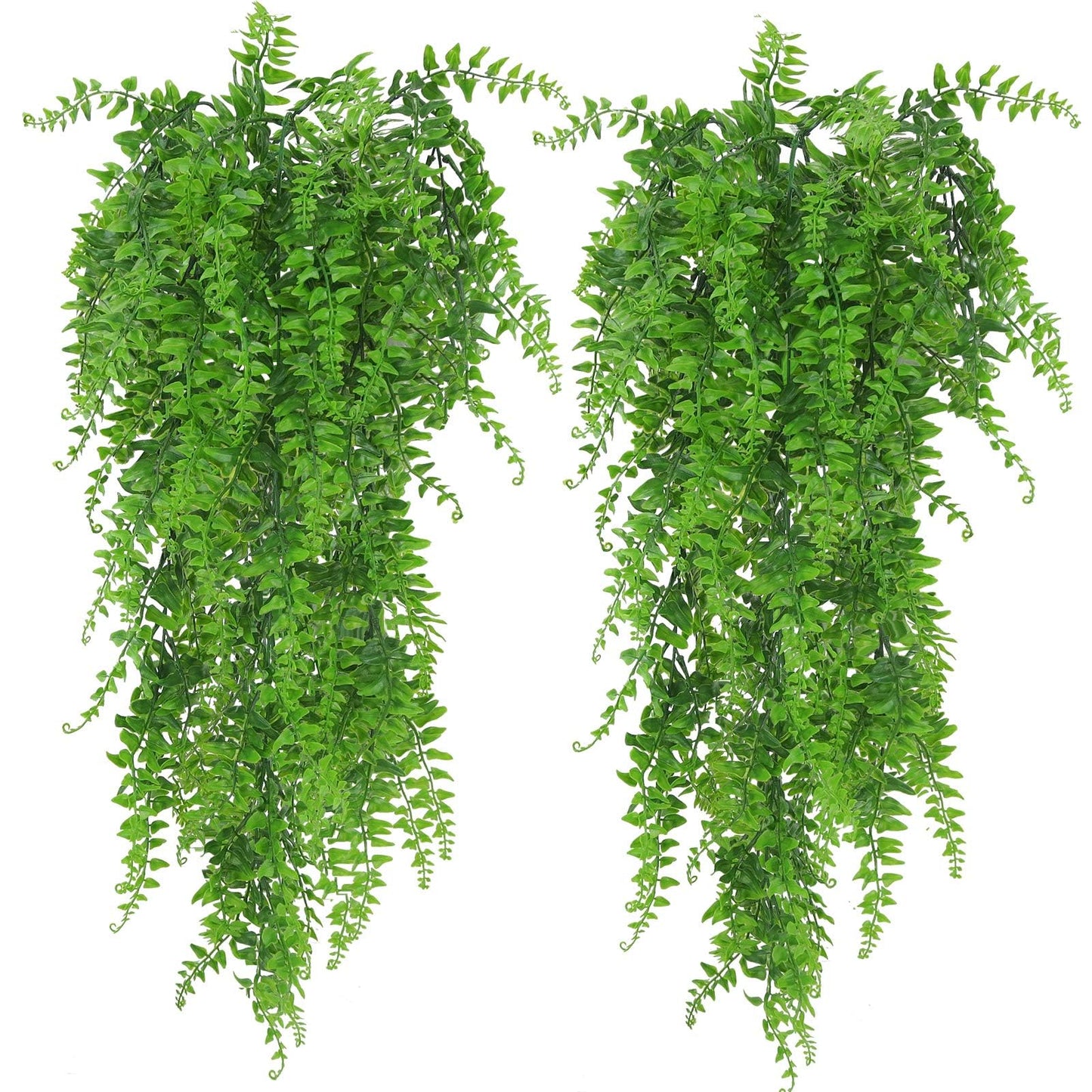 Artificial Hanging Plants Fern Vine - Fake Ivy Leaves Decoration for Indoors & Outdoors